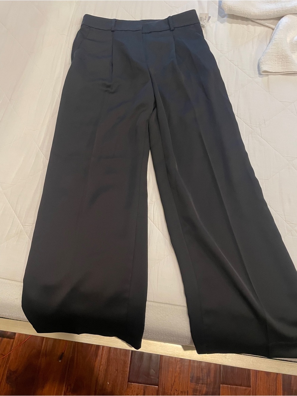 LOFT Black Wide-Leg Dress Pants